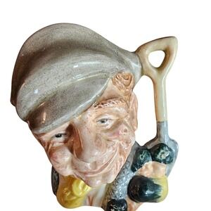 Vintage Royal Doulton The Gardener Character Jug D6634 Ceramic Pitcher England